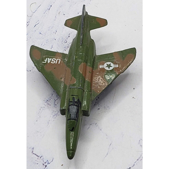 Vintage Tootsie Toy US Air Force Diecast Metal Aircraft Military Fighter Jet - Picture 6 of 7